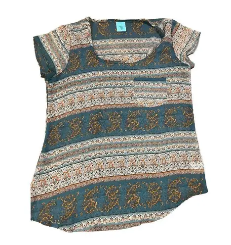 H.I.P. happening In the present Floral Med Sheer Blouse size medium