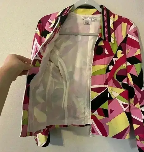 Maggy London Zipper Blazer Jacket Size 8