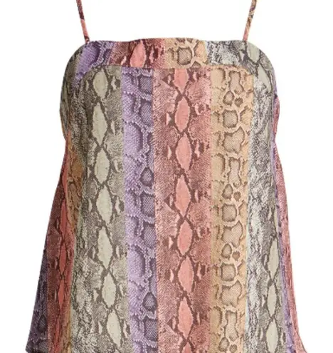 Hiatus Rainbow Snakeskin Print Cami Tank