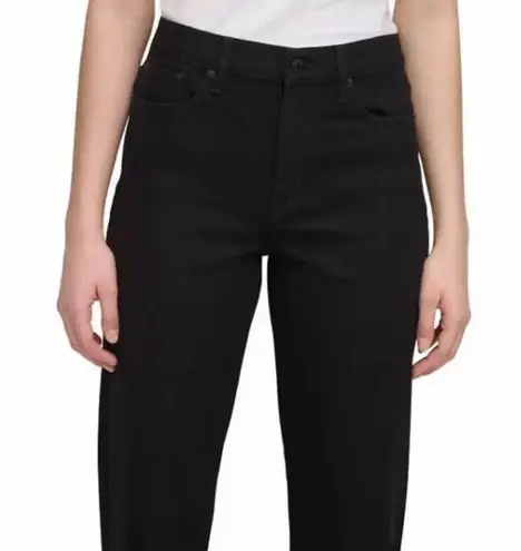 Calvin Klein  Women's Straight Leg Jeans In Jet Black Size 14 New With Tags