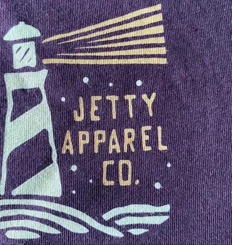 new Jetty ☀︎︎ Super Soft Skullhouse Surfer Tee T Shirt☀︎︎ Oxblood Purple Size XL