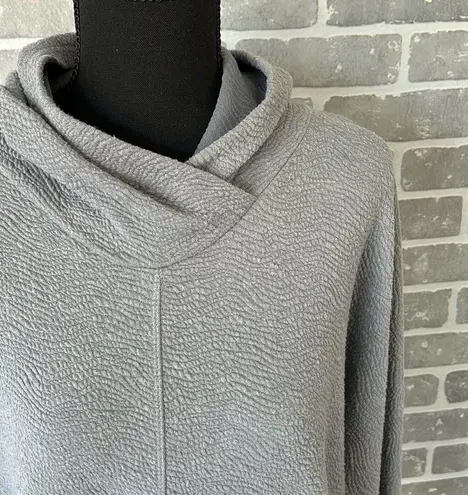 Zyia Active | Textured Hoodie Sweatshirt Gray | Womens Size XL