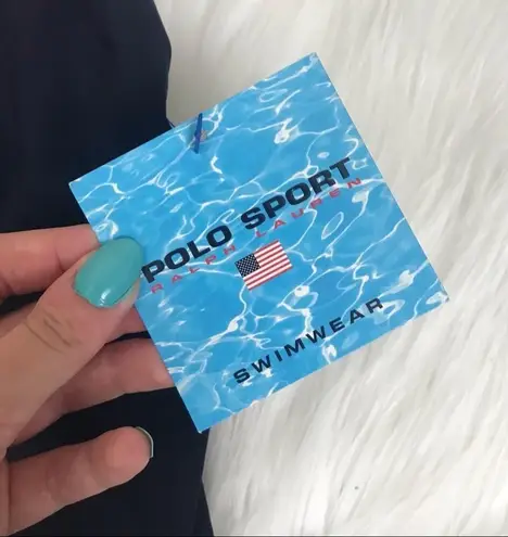 Polo Sport Ralph Lauren NWT Deadstock Vintage Swim Blue Size 12