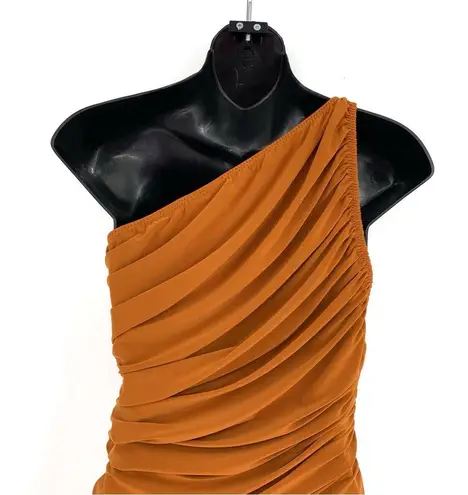 Norma Kamali Diana Gown Burnt Orange S/36