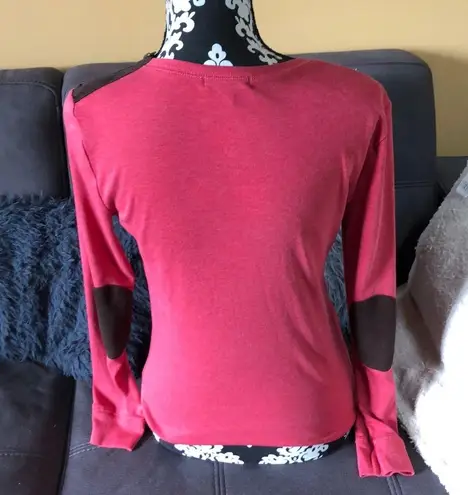 LAUREN JEANS Coral Long Sleeve Top Size M Size M