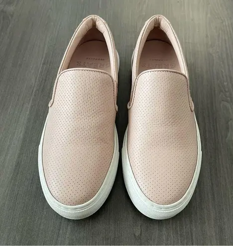 Greats Women The Wooster Dusty Pink Leather Round Toe Slip On Shoes Size 7.5