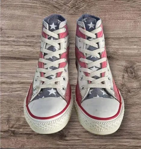 Converse Chuck Taylor Hi Top USA American Flag Unisex Shoes Women’s 7 (Men’s 5)