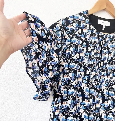 Reiss Lulu Ditsy floral Mini Dress in Blue Floral