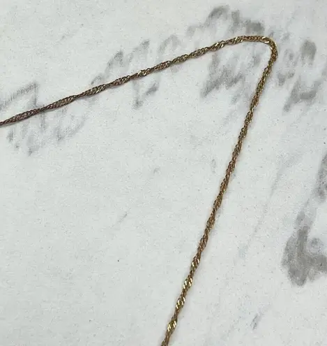 Gold Tone Faux Turquoise Trunk Up Good Luck Elephant Pendant Necklace