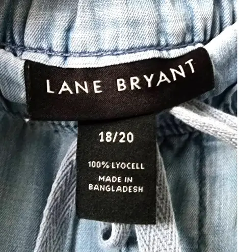 Lane Bryant  High-Rise Chambray Pull-On Shorts 18/20