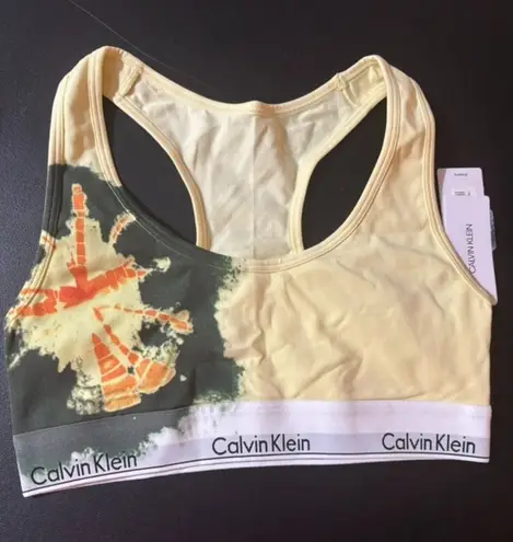 Calvin Klein  Womens Modern Cotton Unlined Tie-Dye Bralette Size S POLAR LIGHTS thumbnail 1