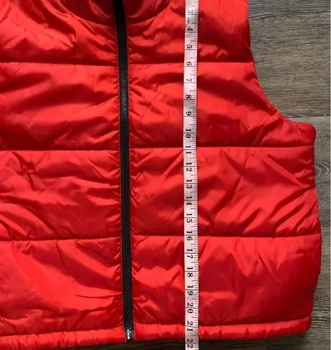 Abound  Red Zip Up Puffer Vest M