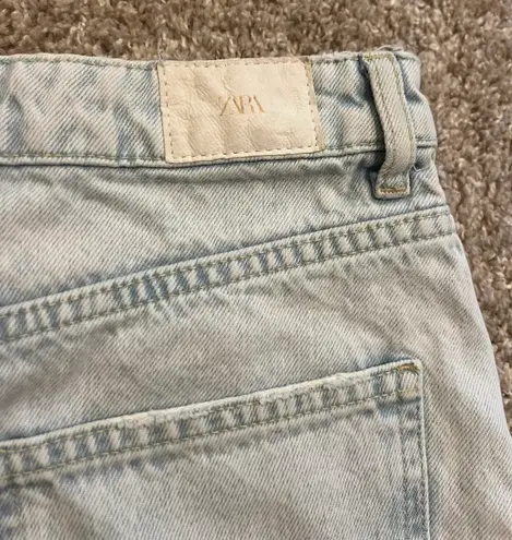 ZARA high waist Denim cut off jeans shorts