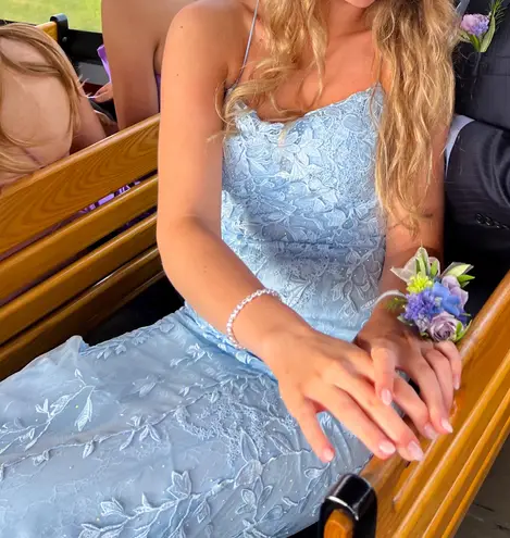 Light Blue Prom Dress Size 2