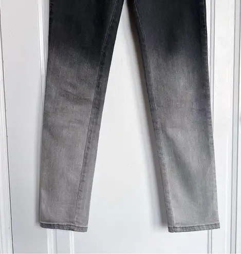 Stella McCartney • grey ombre skinny jeans dip dye low rise ankle faded