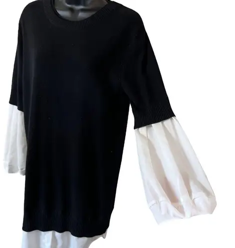 Brochu Walker Ebella Layered wool cashmere sweater Dress