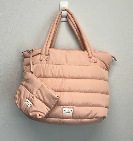 NWT Wilo The Label The Label Puffer Tote Bag (Blush) w/ Carry on Compart… Pink