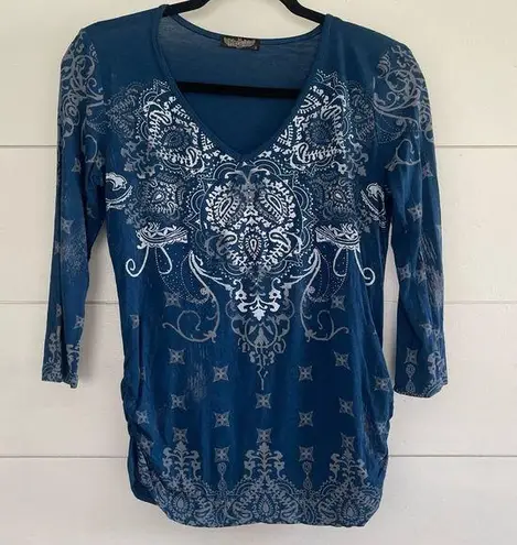 Vanilla Sugar Blue Y2K Graphic Tee 90s Blue