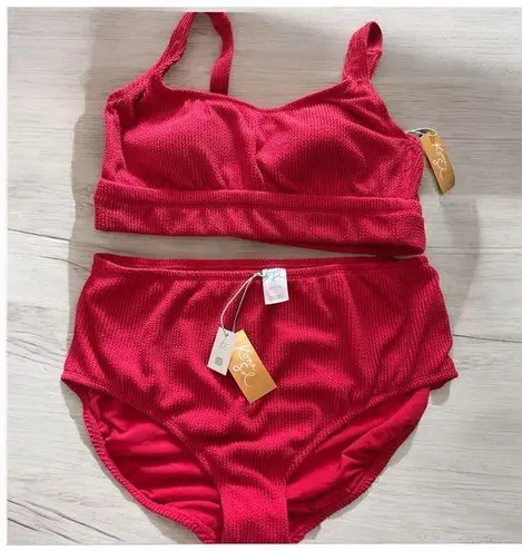 Kona Sol NWT Bikini Sets for Women Large Bust Wide Straps High Waisted X(14/16)