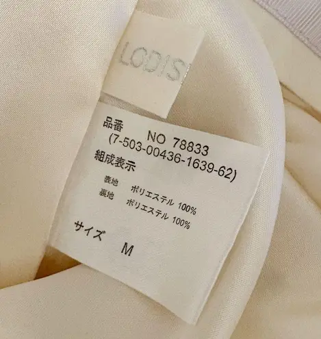 Japanese Lodispotto Pastel Yellow Lilac Floral Cottage Ballet Mini Skirt Size XS