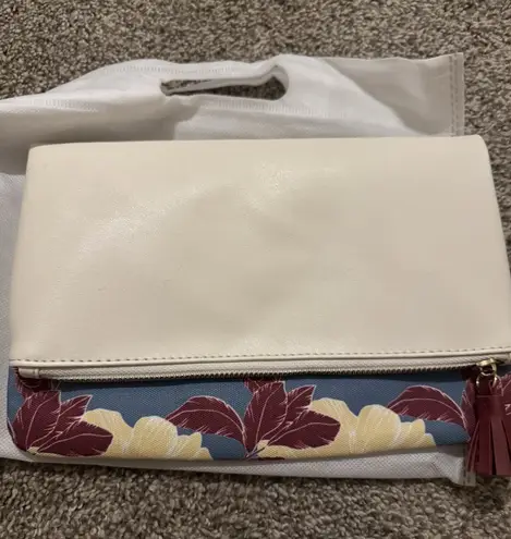 Rachel Pally Reversible Clutch Bag Purse Bloom Floral Yellow Mauve New - Image 1