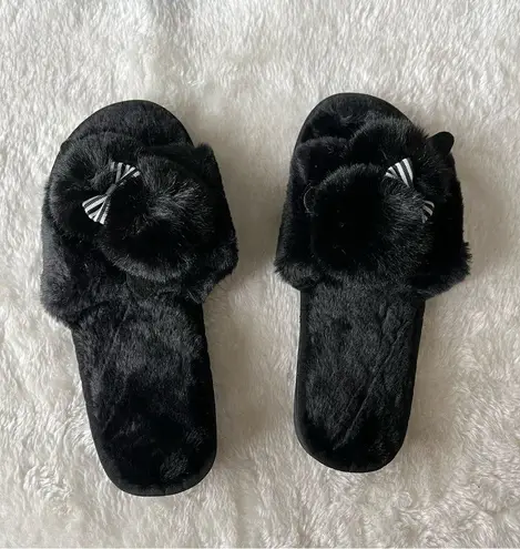 Boutique Fluffy bow slide 7
