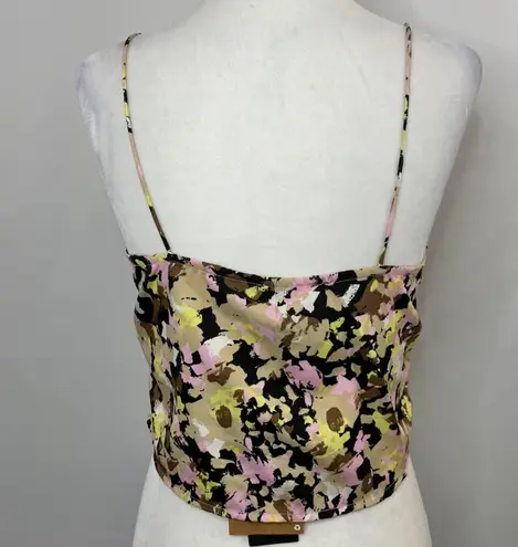 VERO MODA New Chaddie Camisole Ruched Front Tank Top Printed Multicolor