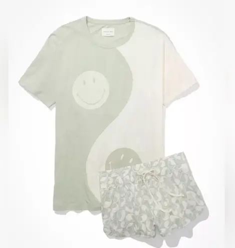 American Eagle  Oversized Smiley Yin Yang Pj Set