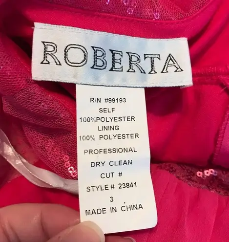 Roberta sequined pink mini dress party, prom, homecoming dress Juniors size 3