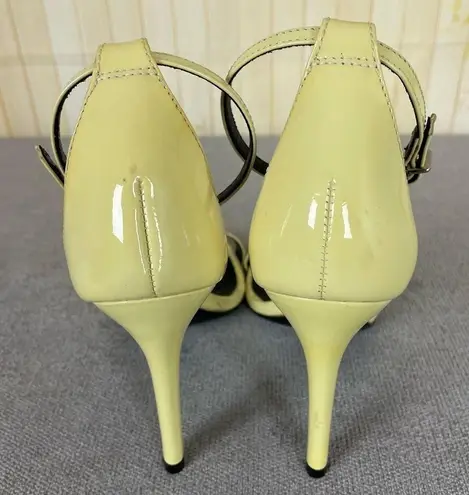Schutz Yellow Cadey Lee Open Toe Heels Size 38