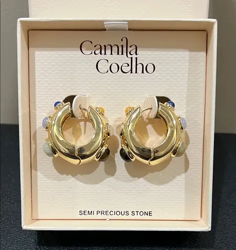 Camila Coelho | Chunky Hoop Gold Earrings