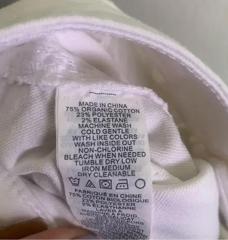 prAna Oday White Jeans Organic Cotton NWT Sz 4