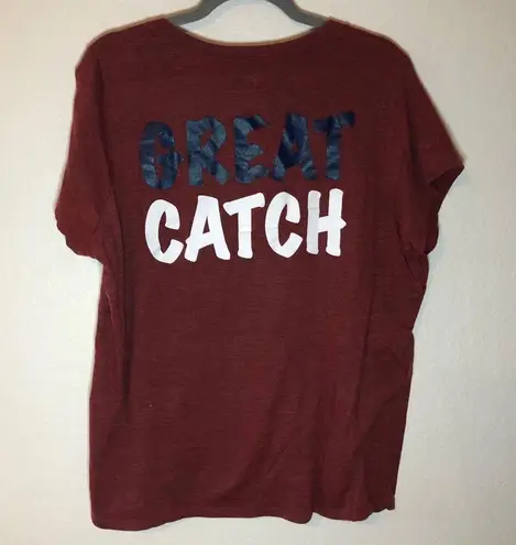 The Great Boston Red Sox Top V Neck Short Sleeve Tee MLB Sz 2X GUC Catch Genuine