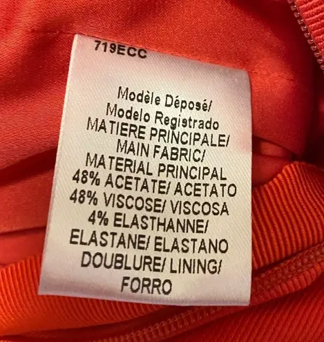 Paule Ka Red Button Front Mini Dress Size 36