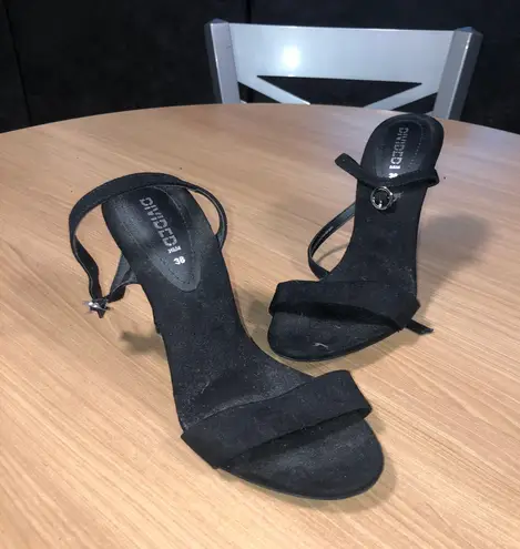 Divided Black  Heels