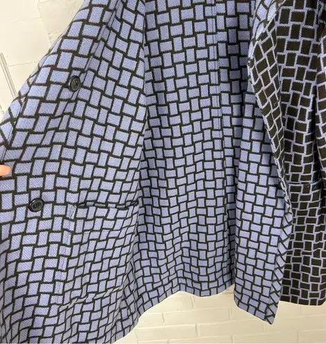 Worth Reversible 100% Wool Plaid Coat Size S