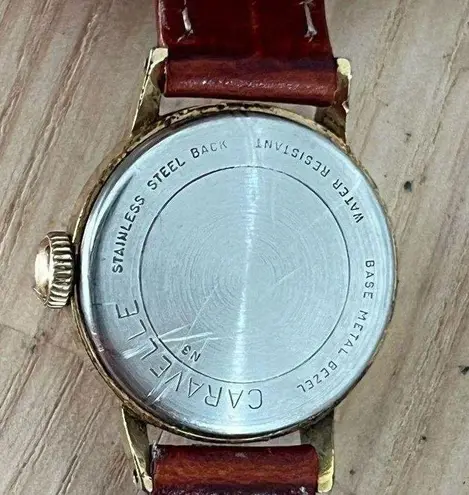 Bulova Caravelle Rare Vintage Mechanical Winding Ladies Watch New Leather Strap