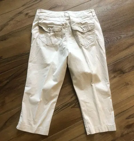 Bandolino blu Cream Beige Capri Pants Size 10