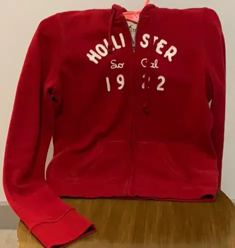 Hollister Red Zip Jacket Size L 17 62 Off Retail From Shiv