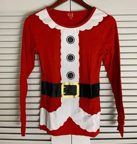 MD wos Santa Clause Long Sleeve Costume Top Size M