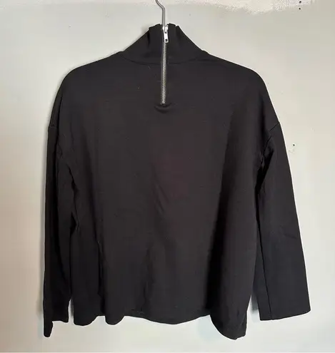 Emerson Fry Edie Top Black Ponte Medium Mockneck Turtleneck