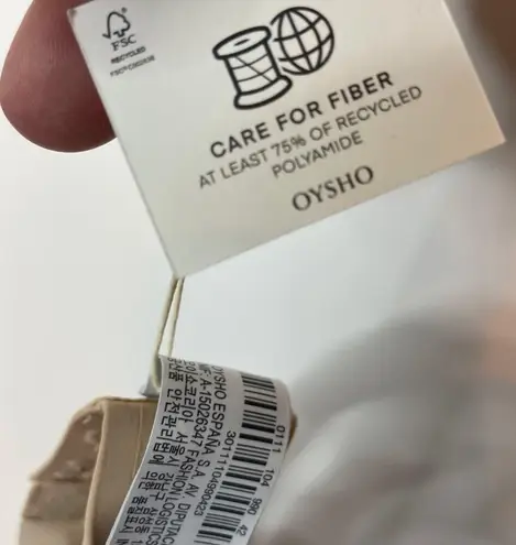 Oysho NWT Bra 34A Tan Underwire Solid Lightly Lined Intimates Feminine Padded