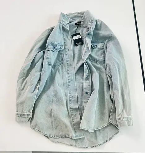 Missguided Oversized Denim Shirt