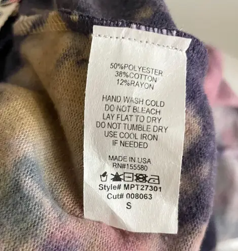 Maronie New Tie Dye Sweatpants Drawstring Waist Eggplant Multi