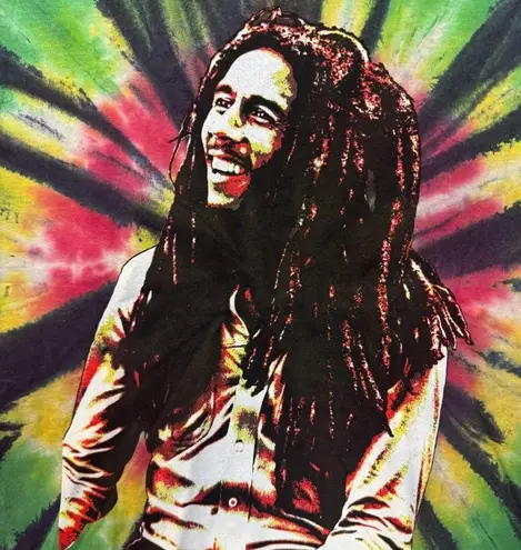 Bob Marley One Love Portrait tiedye T-shirt size small