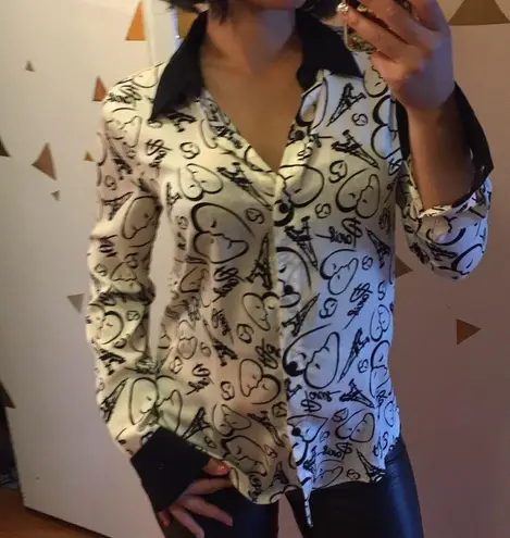 Catherine Malandrino button up. Xs