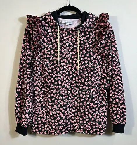 Sandy Liang Target Collab Black Pink Floral Sweatshirt Hoodie Women XS