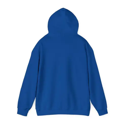 Handmade Boss Blue and Black Women's Hoodie Size XL