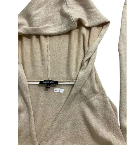 Lafayette 148 La Fayette 148 Cream Knit Shimmer Hoodie Sweater Size M (37-55)