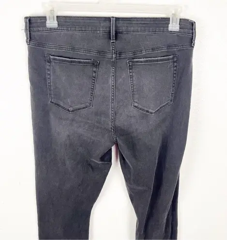 Sam Edelman  The Stiletto Skinny High Rise Exposed Button Fly Frayed Hem Jeans